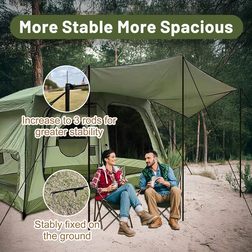 4-6 Person Camping Tent with Waterproof Floor and Rainfly