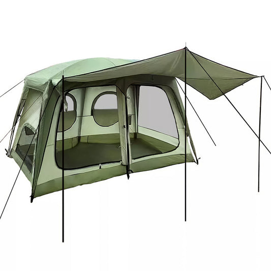 4-6 Person Camping Tent with Waterproof Floor and Rainfly