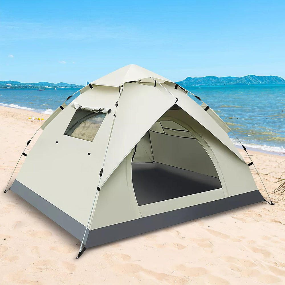 3-4 Person Automatic Camping Tent with Waterproof and Windproof Features