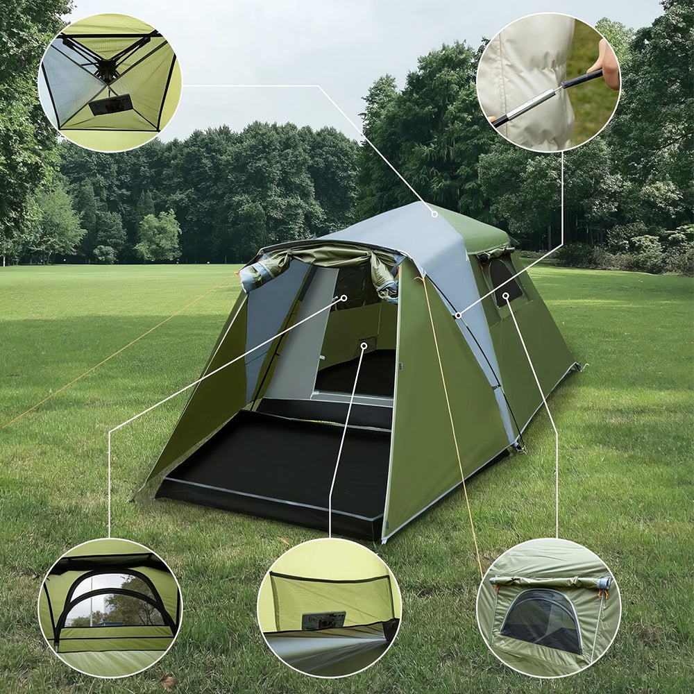 3 Person Dome Tent with Waterproof Fabric and Easy Setup