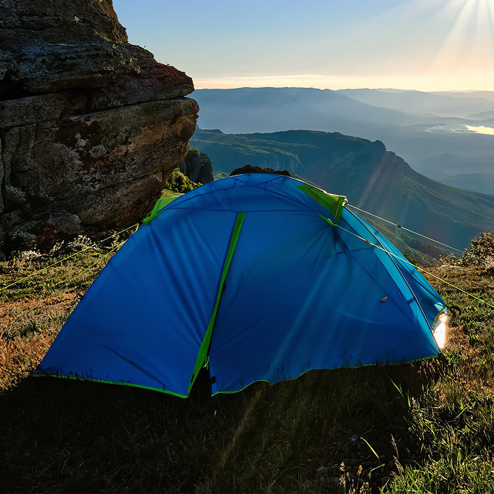 2 Person Backpacking Tent Waterproof Double Layer Instant Setup Hiking